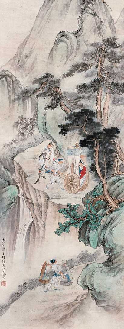 徐操 人物故事 立轴